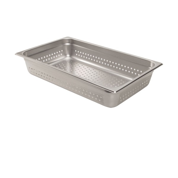 Pan, Steam , Full, 4"D, Perf, Ss